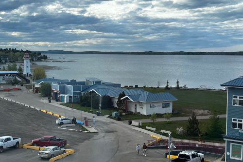 Our view of the lake from the hotel